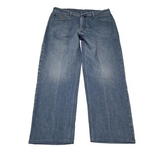 Levis 550 Jeans Mens 40 x 34 Blue Denim Medium Wash Relaxed Fit Cotton Y2K*